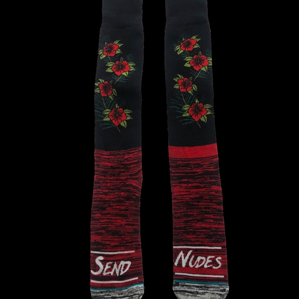 Hibiscus Moto/Snow Socks